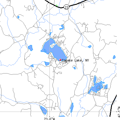 Copake Lake map