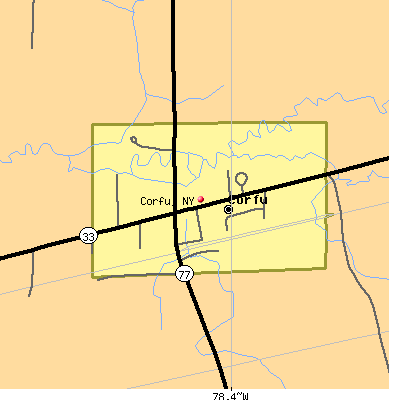 Corfu map