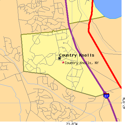 Country Knolls map