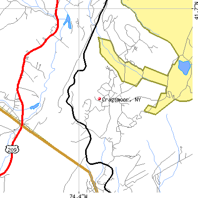 Cragsmoor map