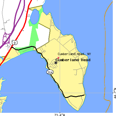 Cumberland Head map