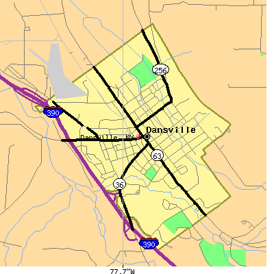 Dansville map