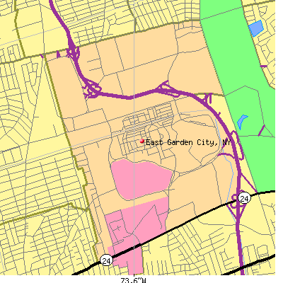 East Garden City map