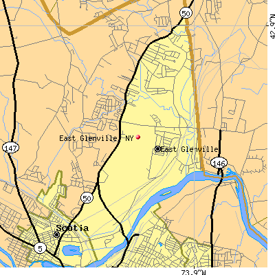 East Glenville map