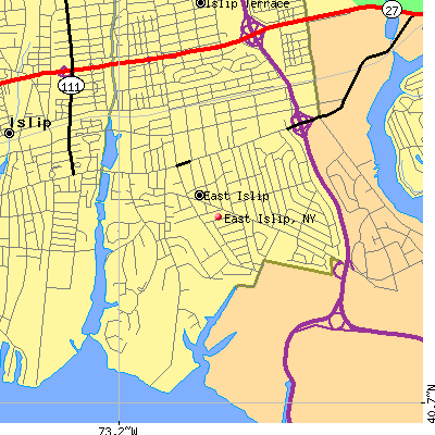 East Islip map