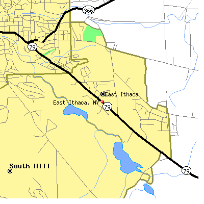 East Ithaca map
