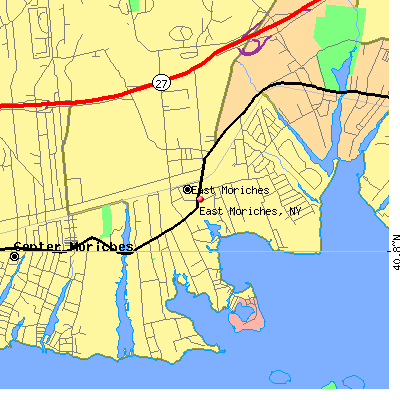 East Moriches map