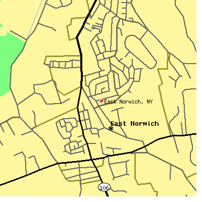 East Norwich map