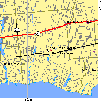 East Patchogue map