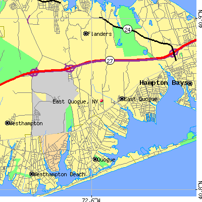East Quogue map