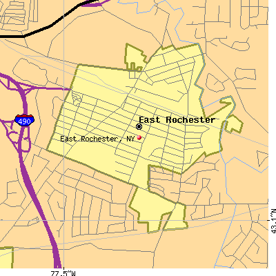 East Rochester map