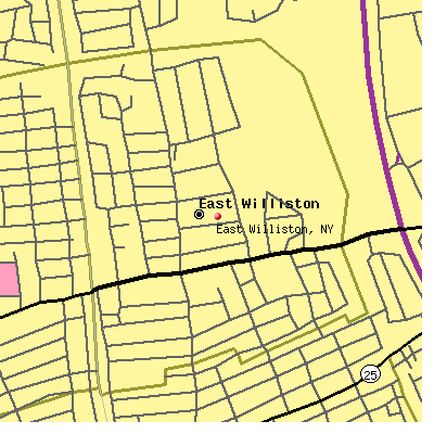 East Williston map