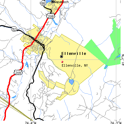 Ellenville map