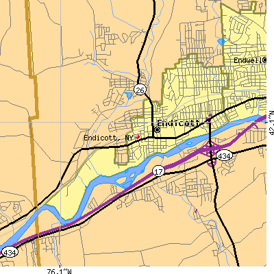 Endicott map