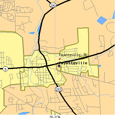 Fayetteville map
