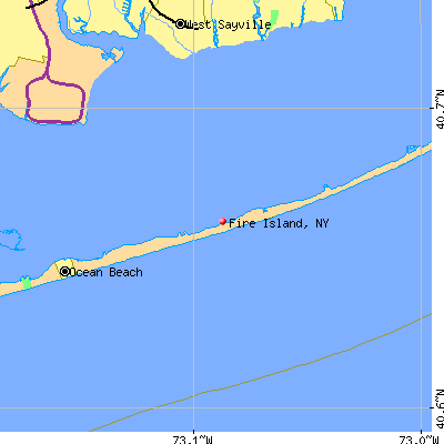 Fire Island map