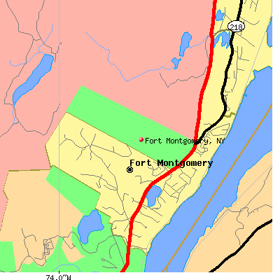 Fort Montgomery map