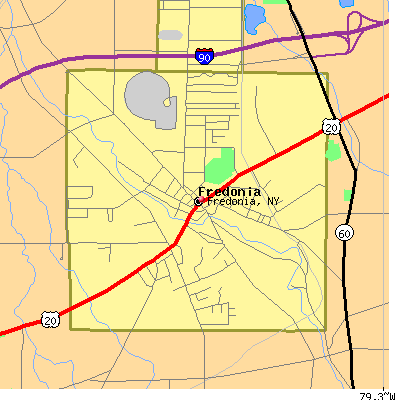 Fredonia map