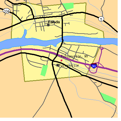 Fultonville map