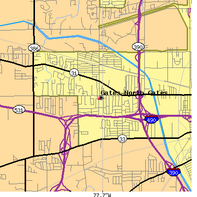 Gates-North Gates map