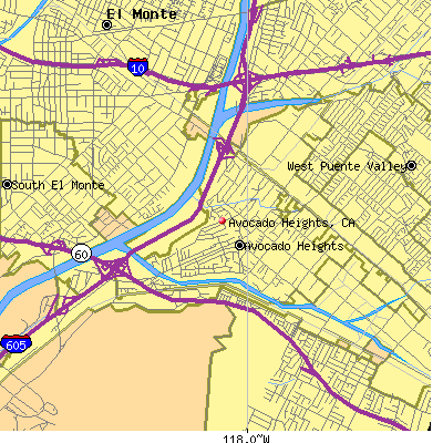 Avocado Heights map