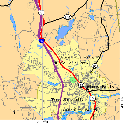 Glens Falls North map