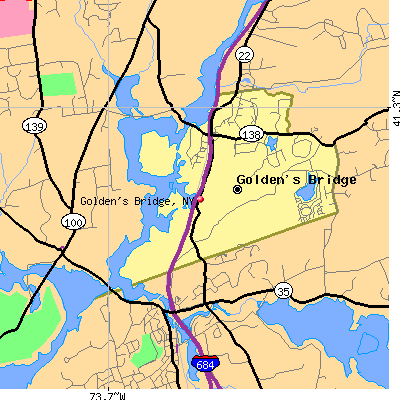 Golden's Bridge map