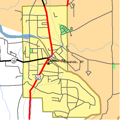 Gowanda map