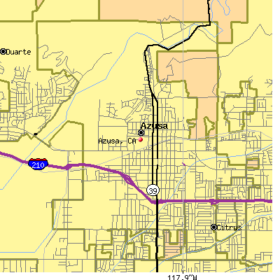 Azusa map