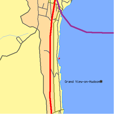 Grand View-on-Hudson map