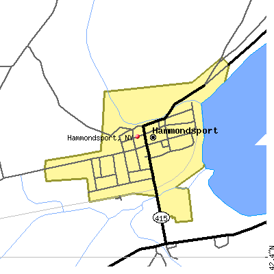 Hammondsport map