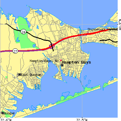 Hampton Bays map