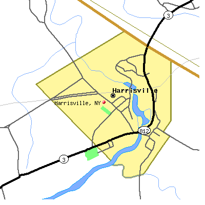 Harrisville map