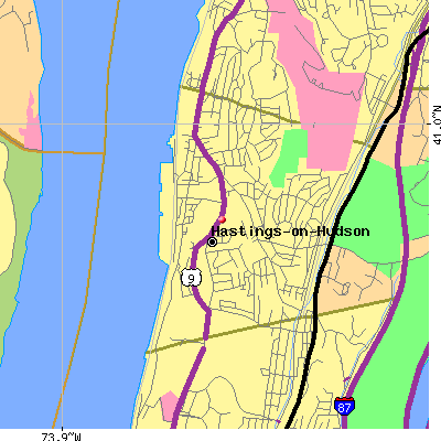 Hastings-on-Hudson map