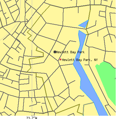 Hewlett Bay Park map