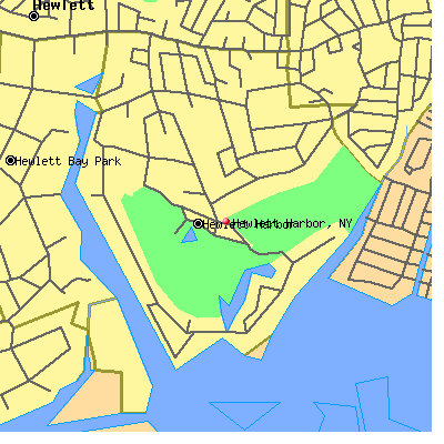 Hewlett Harbor map