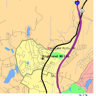 Highland Mills map