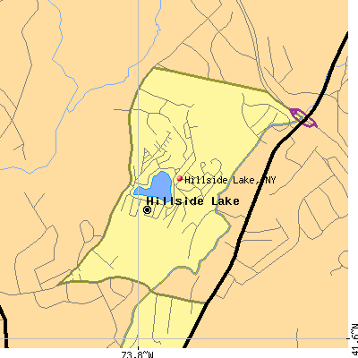 Hillside Lake map