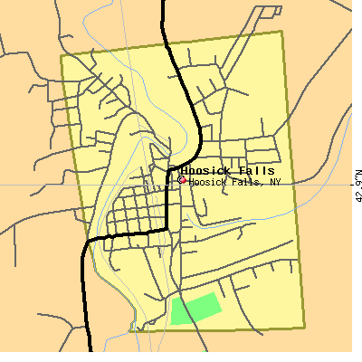 Hoosick Falls map