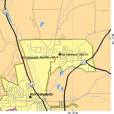 Horseheads North map