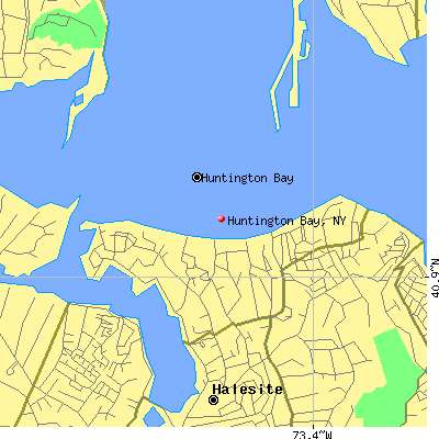 Huntington Bay map