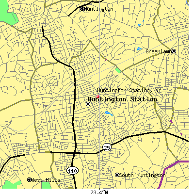 Huntington Station map