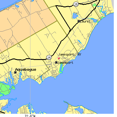Jamesport map