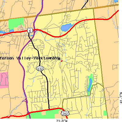 Jefferson Valley-Yorktown map