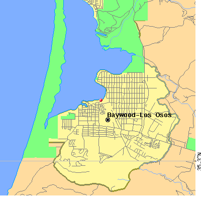Baywood-Los Osos map