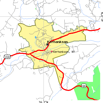 Kerhonkson map