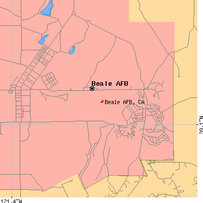 Beale AFB map