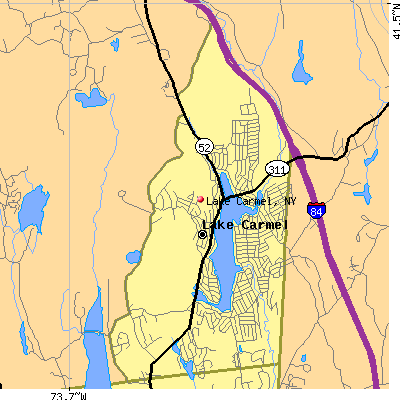 Lake Carmel map