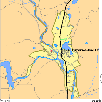 Lake Luzerne-Hadley map