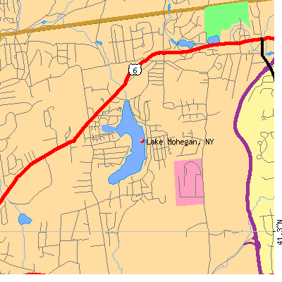 Lake Mohegan map